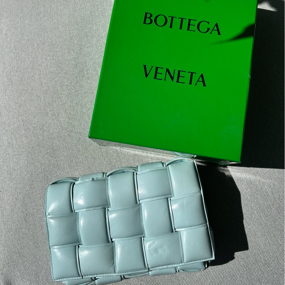 Bottega Veneta Padded Blue Cassette Bag - 8/10